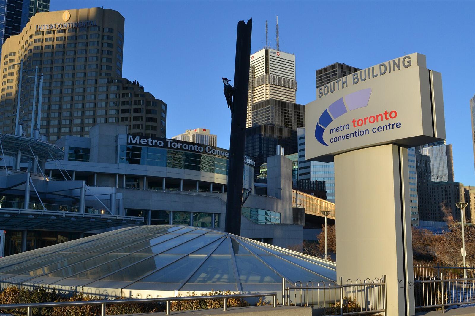 Exterior of the Metro Toronto Convention Centre in downtown Toronto